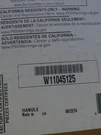 Whirlpool Oem Parts W11045125 Wz-handle Free Shipping. Fixed Price $70.00.