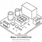 Midea 12131000075152 Main Control Board Mounting For 3750247. Fixed Price $144.99.