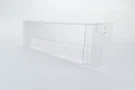 Refrigerator Clear Fixed Door Bin Shelf WR71X38319 Oem Open Box. Fixed Price $34.99.