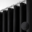 Dynamene Black Fabric Shower Curtain - Waffle 72"W X 72"L (pack Of 1),. Fixed Price $30.37.