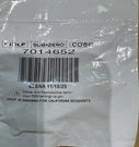 Sub Zero Bottom Door Closer Cam 7014652, Right Hand Swing, Original Part. Fixed Price $26.00.