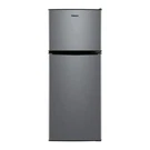 Galanz 4.6. Cu Ft Two Door Mini Refrigerator With Freezer, Stainless Steel, New. Fixed Price $169.99.