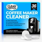 Cleancrown Coffee Maker Cleaner (36 Count), Cofee (pack 1). Fixed Price $11.94.