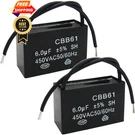 TWIDEC/2PCS 450V 50/60HZ Run Capacitor 2-WIRE Metallized Polypropylene 6UF. Fixed Price $15.98.