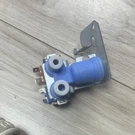 WR57X10051 Refrigerator Water Valve Blue Red Silver Electric Metal Plastic. Fixed Price $15.00.