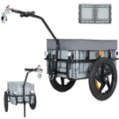 Bike Cargo Trailer Bicycle Carrier Storage Cart 275 Lbs Load Foldable Steel. Fixed Price $161.33.