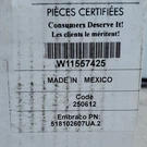 Embraco W11557425 Compressor For Whirlpool Refrigerator Pn 518102607UA.2 New. Fixed Price $275.00.