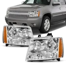 Adcarlights Headlights Oe Replacement, Chrome Housing Amber Reflector. Fixed Price $142.80.
