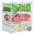 Ispecle 3 Pack Organizer Bins - Fit 10 To 20 Cu.ft Deep Freezer, Expanda. Fixed Price $70.65.
