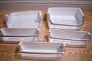 5X Lg Refrigerator Shelf Bin Basket Door Lot AAP73252202 For LFX25991ST. Fixed Price $81.00.