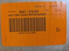 DA97-21215D Samsung Auger Motor Assembly Case Oem. Fixed Price $75.00.