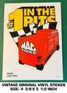 Mac Tools #1 The Pits - Vintage Original Vinyl Decal Sticker Automotive. Fixed Price $9.42.