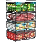 Ispecle 4 Pack Freezer Organizer Bins, Adjustable Wire Baskets For 10 To 20 C.... Fixed Price $167.38.