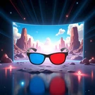 Red Blue 3D Glasses Anaglyph Universal Movie Game Viewing 4 Pack. Fixed Price $17.99.