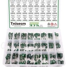 Tnisesm 375 Pcs 24 Value Metalized Mylar Polyester Film Capacitors Kit. Fixed Price $18.51.