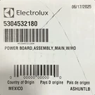 Genuine Oem Frigidaire 5303532180 Main Power Board Assembly, W/ho. Fixed Price $145.00.