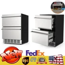 Mojgar 24" 5.3 Cu. Ft. Dual Drawer Commercial Grade Wine And Beverage Fridge. Fixed Price $693.87.