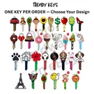 Trendy Decorative Key Blank Multiple Designs Available Fits Kwikset / Schlag. Fixed Price $11.99.