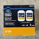 Sealed Project Source Refrigerator Water Filter #3846776 Model G-1-2. Fixed Price $19.99.