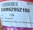 EAM62952105 Brand New Filter Assembly For Ge/lg Microwave. Fixed Price $40.00.