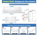 MAN62750201 Clear Refrigerator Door Basket For Lg Kenmore LDCS22220S LDCS22220W. Fixed Price $60.00.