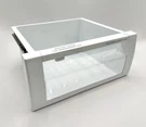 Viking Refrigerator Produce Drawer + Side Rails 083567-000 012396-000. Fixed Price $299.95.
