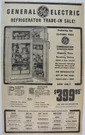 Vintage 1956 General Electric Refrigerator Newspaper Print Ad. Fixed Price $9.97.