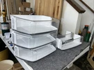 5PC. Lot Maytag Refrigerator Door Bin Part 3PCS W10860198 & 2PCS W10838874. Fixed Price $165.00.