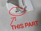 Frigidaire EFIC117-SS Triangle Gear Turn Rotate Swivel Arm Lever Top Ice Maker. Fixed Price $13.85.