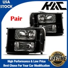Headlight Assembly Black For 2007-2014 Gmc Sierra 2500HD 3500HD Right & Left. Fixed Price $82.99.