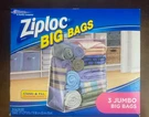 Ziploc Big Bags Jumbo 20 Gallon Size Heavy Duty 3 Ct Box New - Rare Discontinued. Fixed Price $29.99.