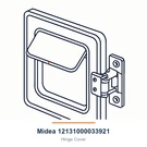 Midea 12131000033921 Hinge Cover. Fixed Price $35.46.