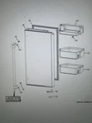 Sku 671 WR71X31844 WR71X43974 Caf Refrigerator Right Door Center Bin # 121. Fixed Price $62.99.
