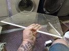 /hotpoint Refrigerator Glass #WR2X8476 #WR32X5177. Fixed Price $48.00.