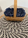 Login Burger Tea Basket With Liner Blue 1996. Fixed Price $29.99.