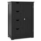 Costway 4 Drawer Freestanding Bathroom Floor Cabinet Adjustable Storage Cupboard. Fixed Price $89.99.