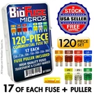 Biofuse MICRO2 120 Piece Commercial Assortment - 119 Blade Fuses + Puller. Fixed Price $34.97.