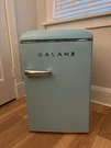 Galanz Blue Retro Mini Fridge 2.5 Cu Ft GLR25TRANKA Compact Single Door. Fixed Price $75.00.