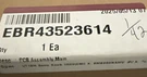 New Lg Refrigerator Control Board EBR43523614 Free Fast 2DAY Fedex Delivery. Fixed Price $89.00.