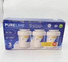 Pureline Refrigerator Water Filters Model #PL-100 Fits Mwf New 3 Pack Sealed. Fixed Price $21.99.
