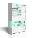 Accumulair Diamond 16X24X1 Merv 13 Hvac Filter (4-PACK) Replacement Air.... Fixed Price $65.28.