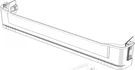 Upgraded WPW10172187 Refrigerator Door Shelf Trim Compatible With Whir. Fixed Price $83.99.