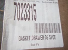 7023315 Sub-zero Oem Gasket, Drawer 36 Svce. Fixed Price $123.53.