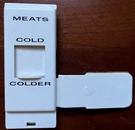 Kenmore Kitchenaid Escutcheon & Slide 1116612 984102 AP3089321AP3003208 (bin:k). Fixed Price $19.95.