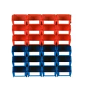 Triton Products Locbin (3-1020RBWS) 26 Pc Wall Storage Unit With (12) 5-3/8L X. Fixed Price $44.55.