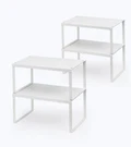 Cabinet Organizer Shelf, Set Of 4 Shelves, Stackable Metal Kitchen Co.... Fixed Price $55.76.