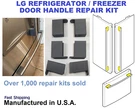 Lg LRFD25850ST Refrigerator Door Handle Repair Kit For 3651JA2268G 3651JA2269Q. Fixed Price $29.99.