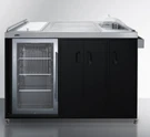 Summit Mobile Outdoor Kitchenette, Stainless Steel, CARTOS54RG. Fixed Price $6520.00.