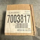 Sub-zero Wolf 7003817 Refrigerator/freezer Fan Motor Kit Oem Genuine Parts (nos). Fixed Price $130.99.