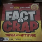 Spin Master Fact Or Crap Party Game Trivia Theme 12+ 3+ Sand Timer Bonus Round. Fixed Price $30.00.